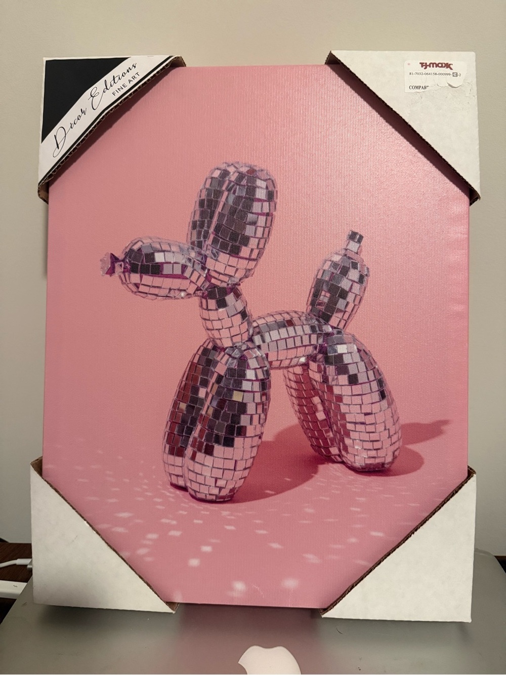 Disco Balloon Dog Wall Art